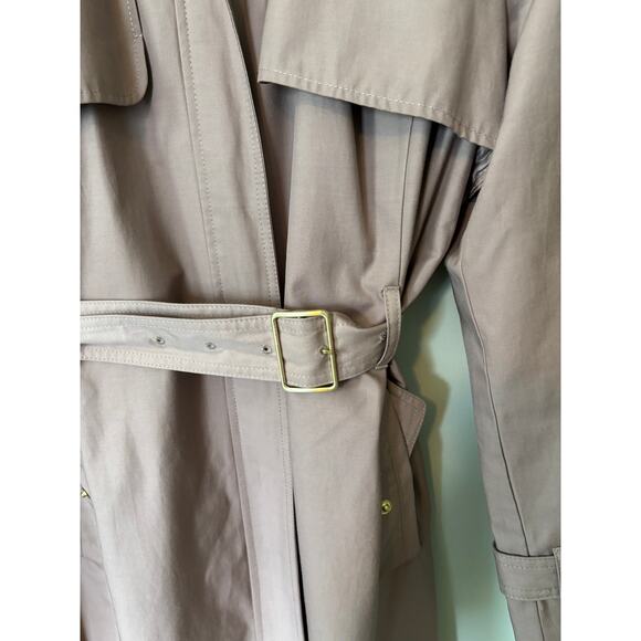 Cole Haan Women's Hooded Belted Trench Coat Taupe XL - Picture 3 of 12